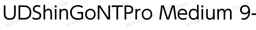 UDShinGoNTPro Medium 9字体转换